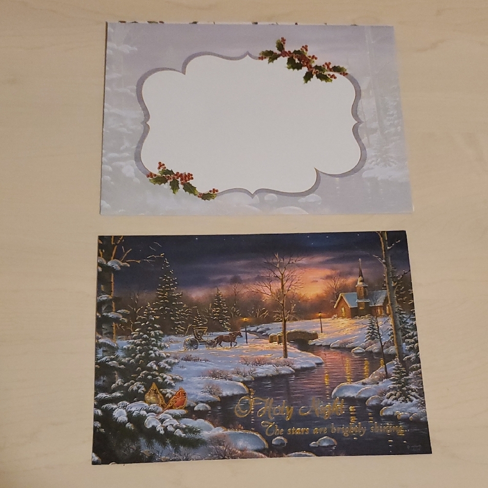 O Holy Night Christmas Greeting Card and Envelope